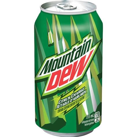 Mountain Dew Soft Drink - Ready-to-Drink - 335 mL - 1 Case - Madill ...