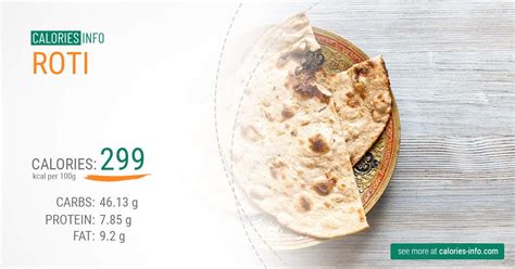 Roti Calories and Nutrition (100g)