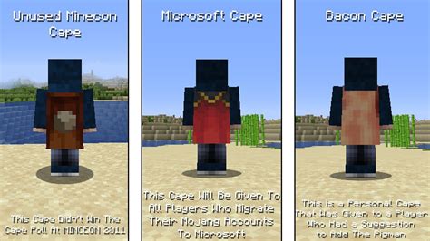 All Minecraft MINECON And Skin Pack Capes - YouTube