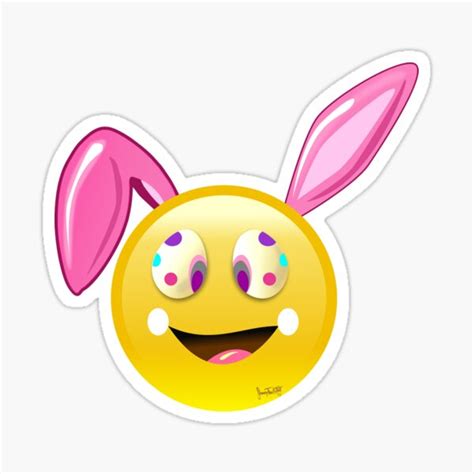 Bunny Ears Emoji Stickers | Redbubble