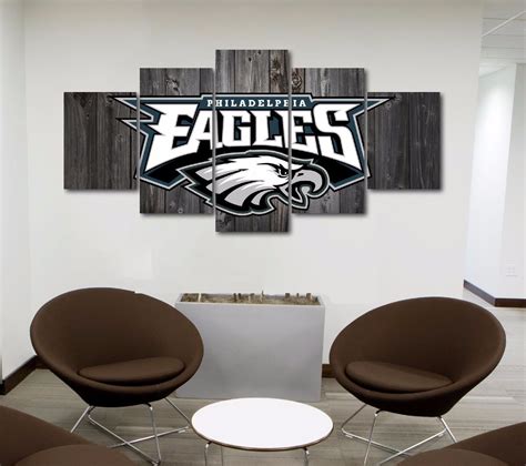 Philadelphia Eagles Football Barn Wood Sport Canvas Wall Art | Canvas ...