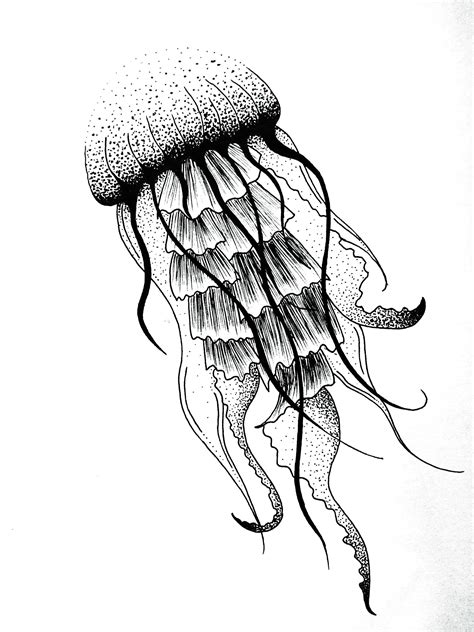 Pics Of My Favorite Geometric Tattoos | Jellyfish drawing, Jellyfish ...