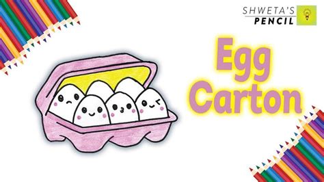 Learn How to Draw Egg Carton (CUTE) |Easy Step By Step Tutorial ...