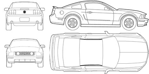 mustang blueprints - Google Search | Planer, Popcakes, Models