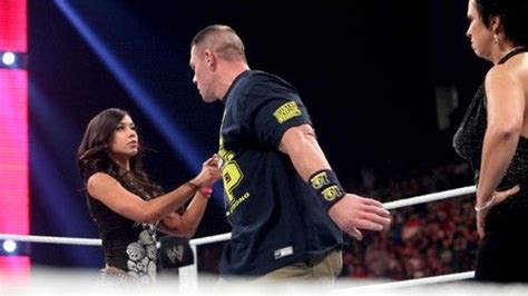 John Cena and AJ Lee Photo: AJ and John