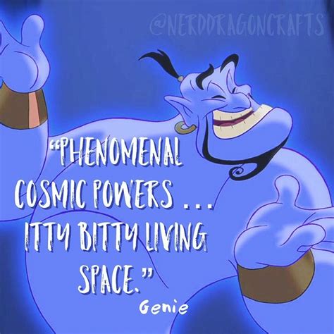 Aladdin genie quote 💙 @nerddragoncrafts #disneyquote #aladdin #disney # ...