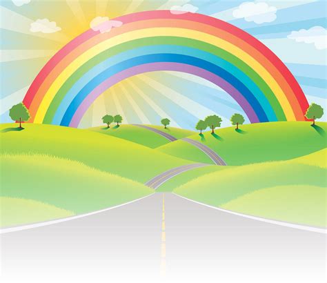 Cartoon Rainbow Wallpapers - Top Free Cartoon Rainbow Backgrounds ...