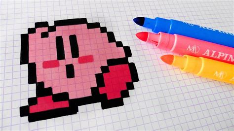 Handmade Pixel Art - How To Draw Kawaii Kirby #pixelart Pixel Art ...