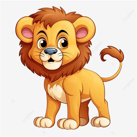 Cartoon Lion Illustration, Lion Clipart, Cartoon Clipart, Africa PNG ...