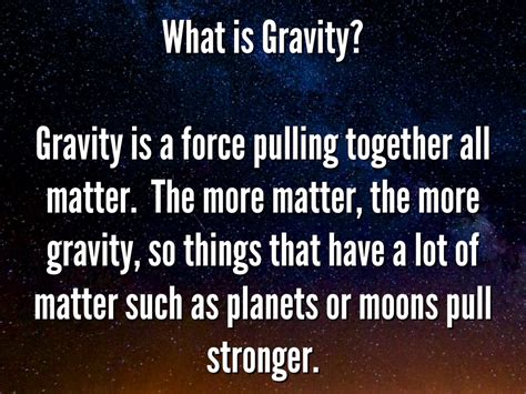 GRAVITY IN SPACE!! by Josiah Sherrill