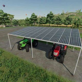 Metal Shed With Solar Panels v1.0 FS22 Mod | Farming Simulator 22 Mod