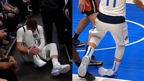 Luka Doncic Right Ankle Injury | Mavs vs Heat - YouTube