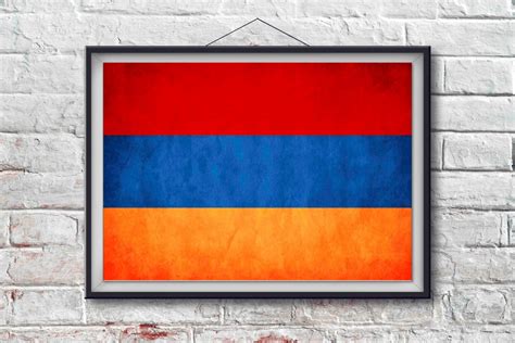 Armenian Flag Print Armenia Poster Armenia Flag Art Art | Etsy