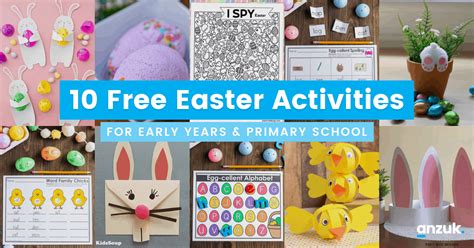 10 Free Easter Activities for Early Years & Primary School Kids - anzuk ...