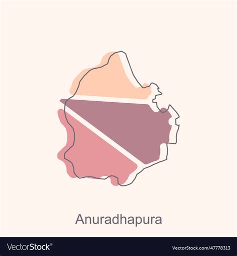 File map of anuradhapura geometric map Royalty Free Vector