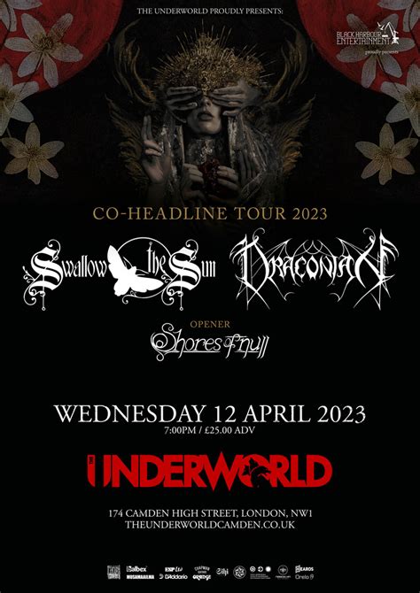 Swallow The Sun + Draconian - Tour 2023 - 12/04/2023 - London - England ...