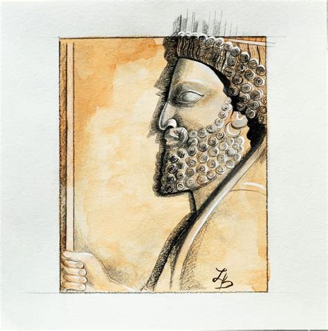 Drawing Assyrian warrior, Assyrian relief, Middle East art, Assyria art ...