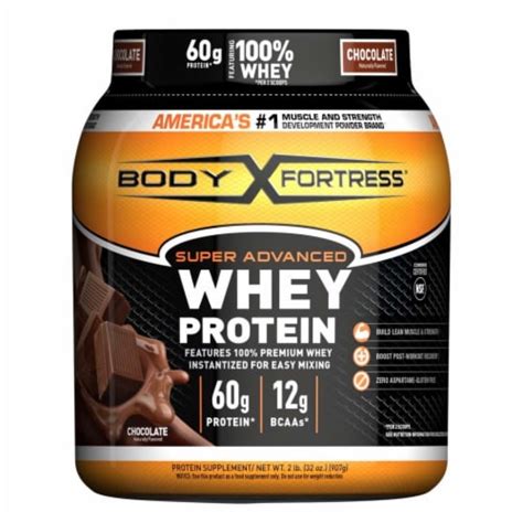 Body Fortress® Chocolate Whey Protein Powder, 32 oz - Foods Co.