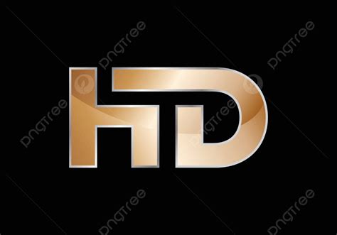 Hd Letter Logo For Corporate Identity Initials Logotype Elegance Vector ...