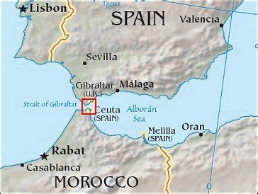 Map: Strait of Gibraltar | British Dependent Territories | Pinterest