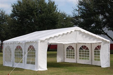 20 x 20 Budget Party Tent Canopy Gazebo - White