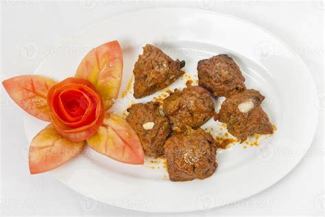 Beef Tikka kabab Restaurant style. 22512418 Stock Photo at Vecteezy