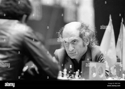 International Grandmaster Mikhail Tal right at the Moscow interzonal ...