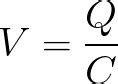 Potential Difference (given Capacitance and Electrical Charge)