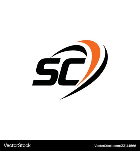 Sc monogram logo Royalty Free Vector Image - VectorStock