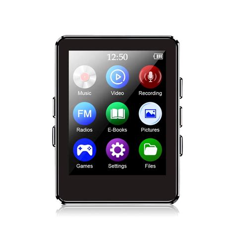 KKMOL Mp3 Music Player with Bluetooth Hifi Mp3 Player Recording Fm ...