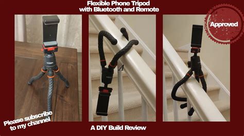 Flexible Phone Tripod with Remote and Bluetooth - YouTube