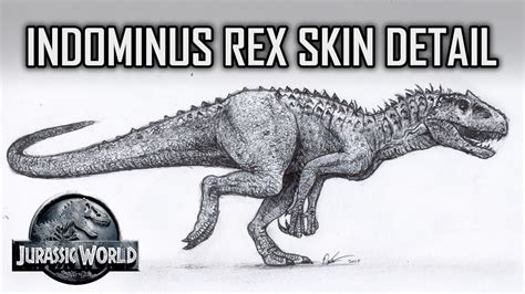 How to Draw Indominus Rex Scales - Jurassic World - YouTube