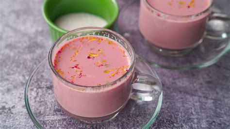 Pink Tea Recipe | Kashmiri Pink Tea Recipe | Gulabi Chai Recipe | Yummy ...