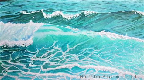 Waves in colour pencil | Color pencil drawing, Wave drawing, Casual art