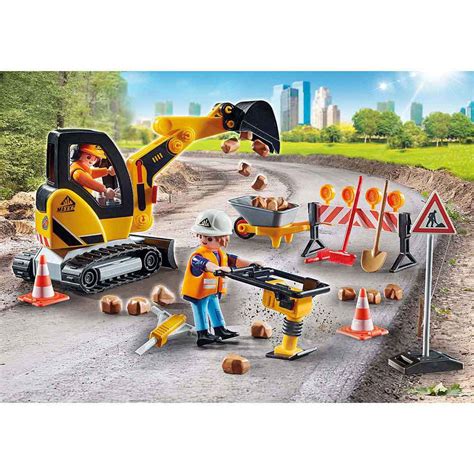 Playmobil Road Construction Silver | Kidinn