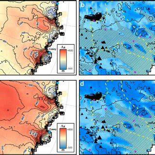 Ice sheet model experiments showing reconstructions of the East ...