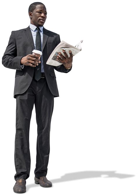 Standing Man Business Suit PNG Free Photo Transparent HQ PNG Download ...