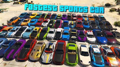 GTA V online Which is the fastest sports car | Acceleration Part-2 ...