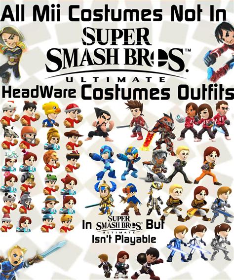 Missing Mii Costumes | Super Smash Brothers Ultimate | Smash bros ...