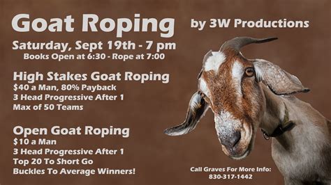 Goat Roping by 3W Productions – Gravity Check Saloon and Arena