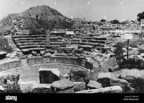 Ruins of Troy - Hissarlik, Turkey Stock Photo, Royalty Free Image ...