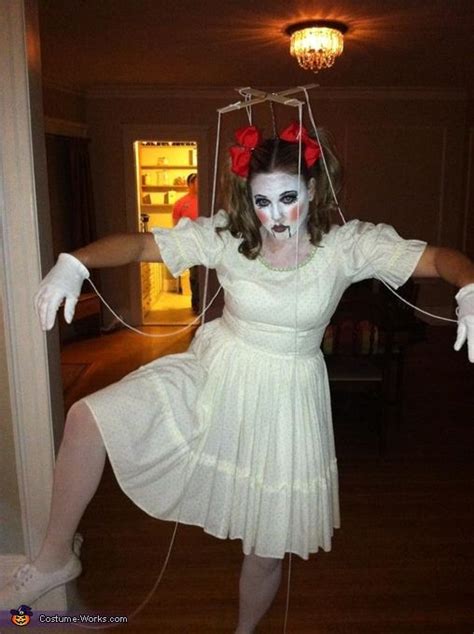 DIY Marionette Doll Costume | Doll halloween costume, Creepy halloween ...