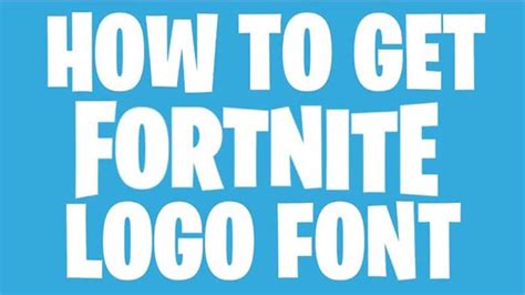 Fortnite Logo Font Download | The Fonts Magazine