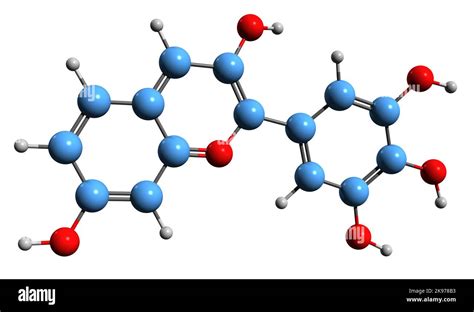 3D image of Robinetinidin skeletal formula - molecular chemical ...