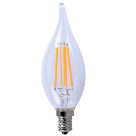 Elegant Lighting 40W Equivalent Soft White E12 Dimmable LED Filament ...