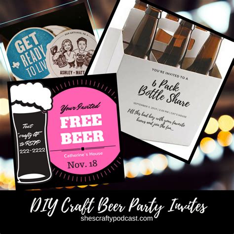 Looking for fun and cheap invitations for your next craft beer themed ...