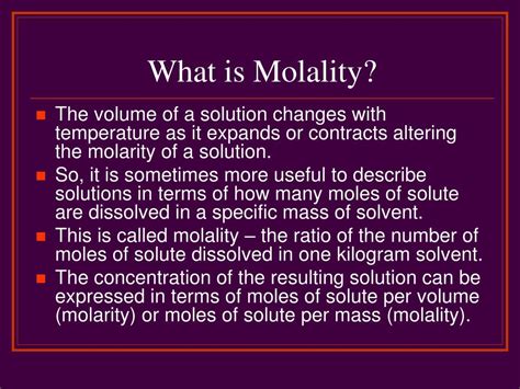 PPT - Molality PowerPoint Presentation, free download - ID:4499739