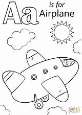 Coloring Airplane Getdrawings sketch template