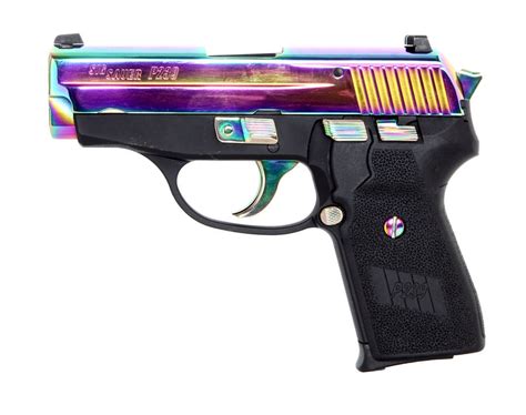 Sig P239 With Rainbow Titanium Finish The Firearm Blog