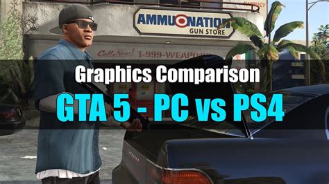 Gta 5 Graphics Comparison Pc Vs Ps4 Full Hd Youtube